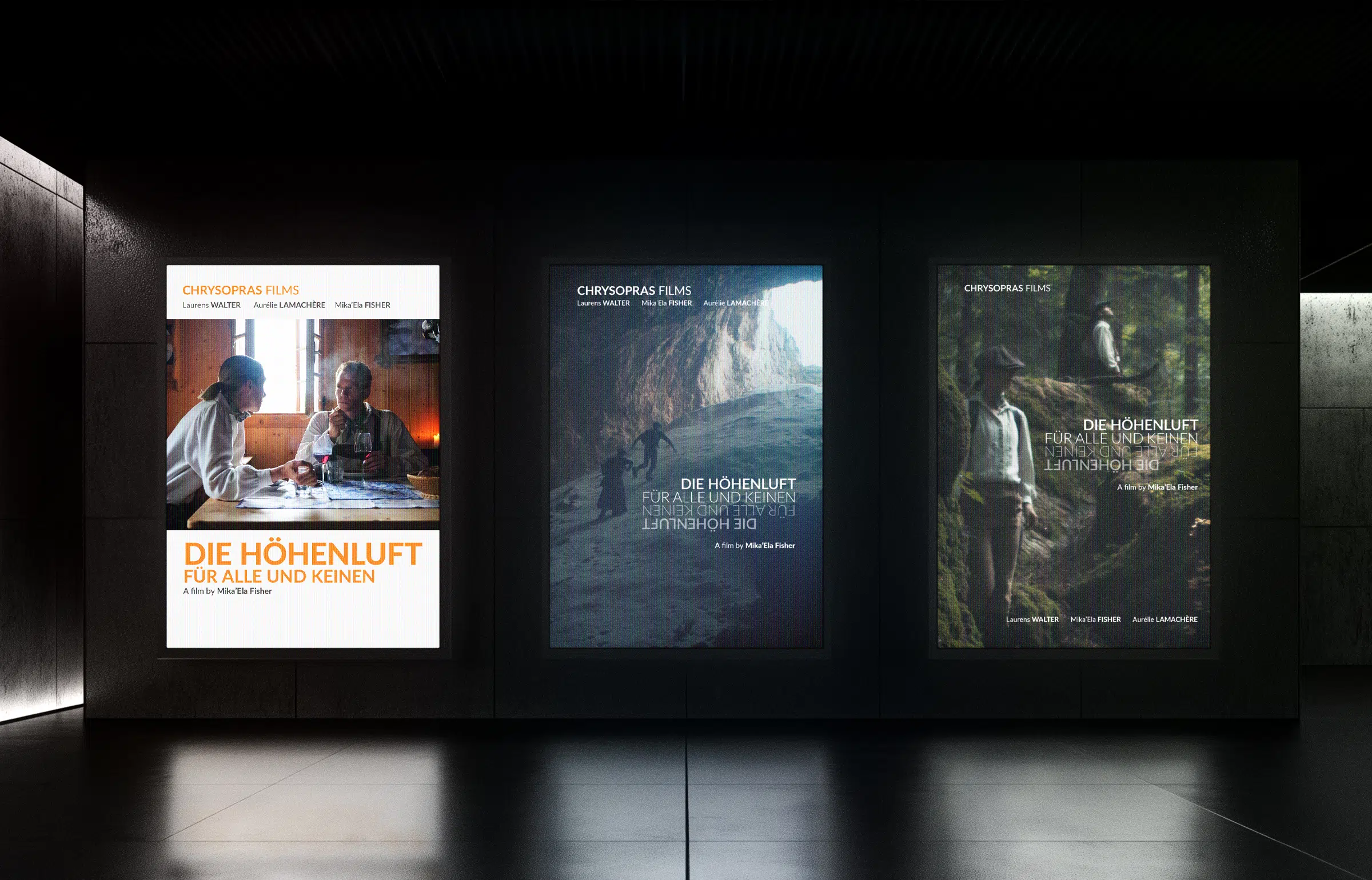 Directrice Artistique et UX/UI designer à Paris - Portfolio - Affiches de Films & Courts Métrages : Direction Artistique & Design Graphique - L'air de la montagne