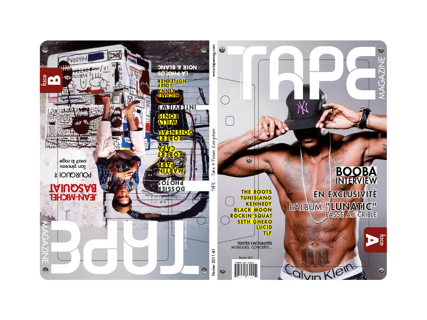Directrice Artistique et UX/UI designer à Paris - Portfolio - Direction artistique et design des doubles couvertures du magazine TAPE (Face A / Face B)