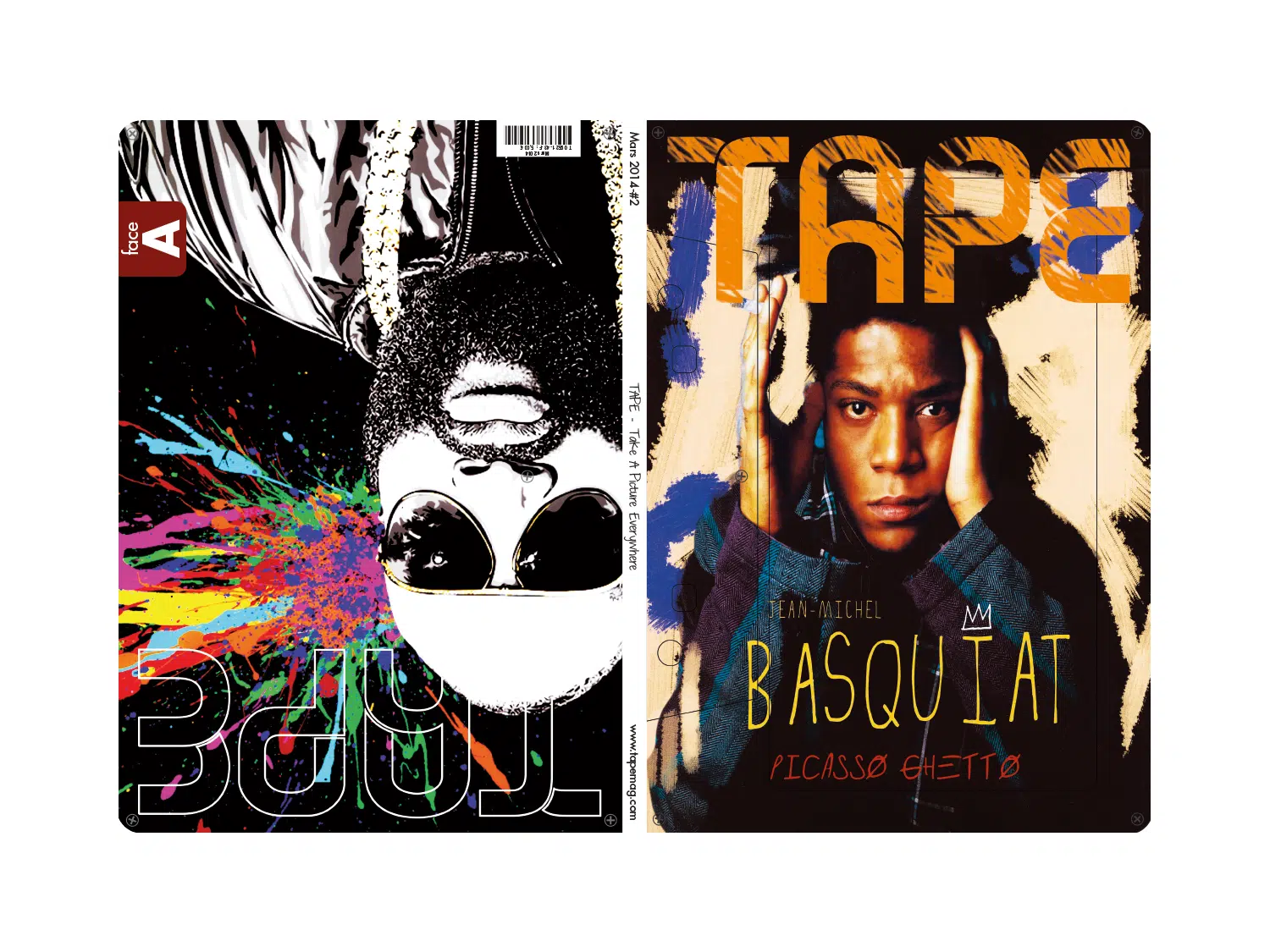 Directrice Artistique et UX/UI designer à Paris - Portfolio - Direction artistique et design des doubles couvertures du magazine TAPE (Face A / Face B)