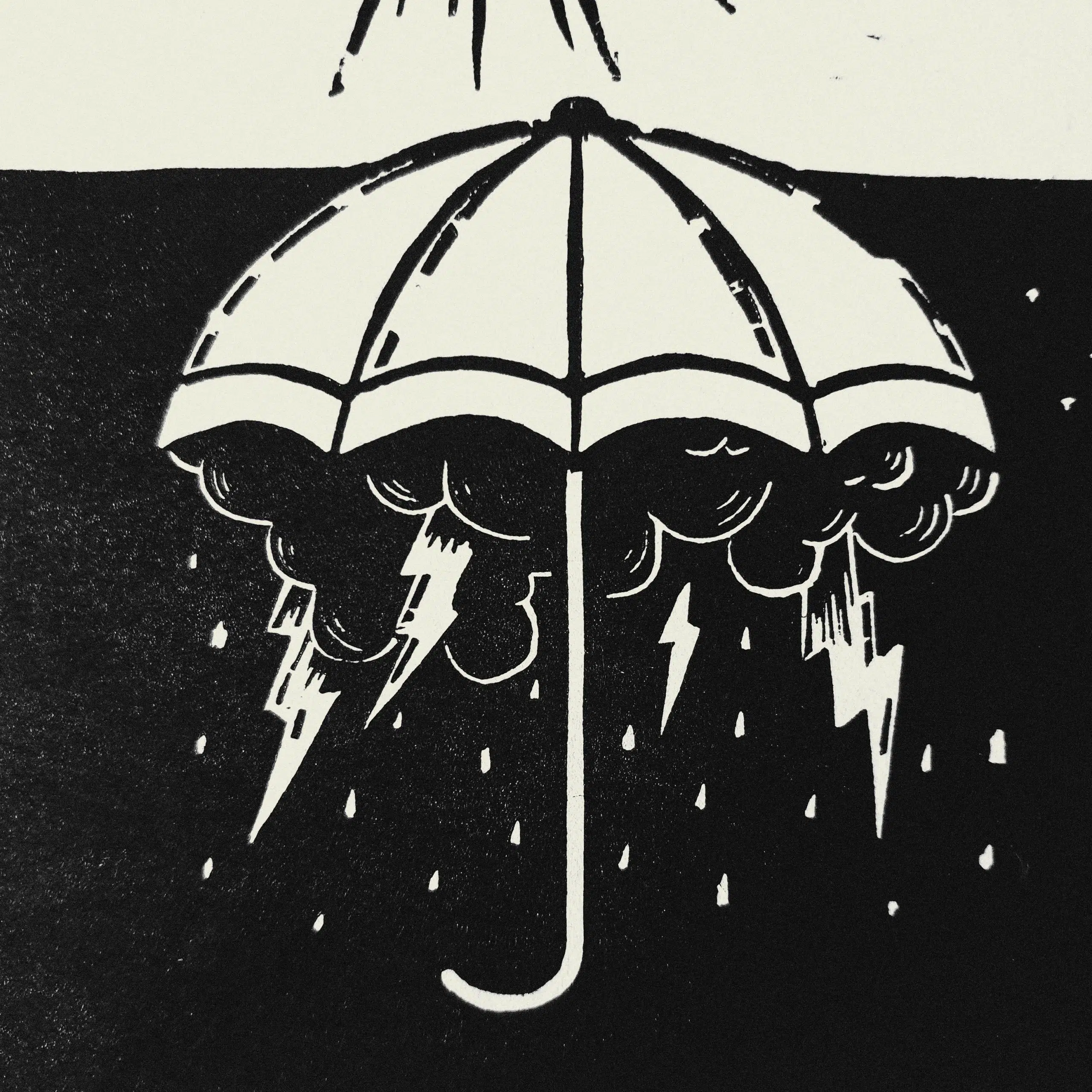 Directrice Artistique et UX/UI designer à Paris - Portfolio - Linogravure : Après la pluie, le beau temps
