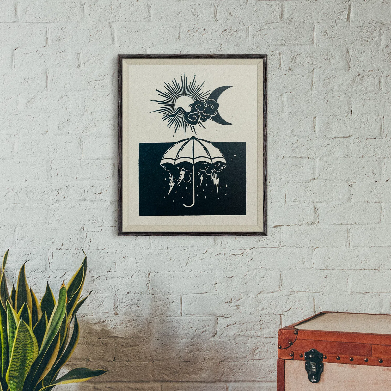 Directrice Artistique et UX/UI designer à Paris - Portfolio - Linogravure : Après la pluie, le beau temps