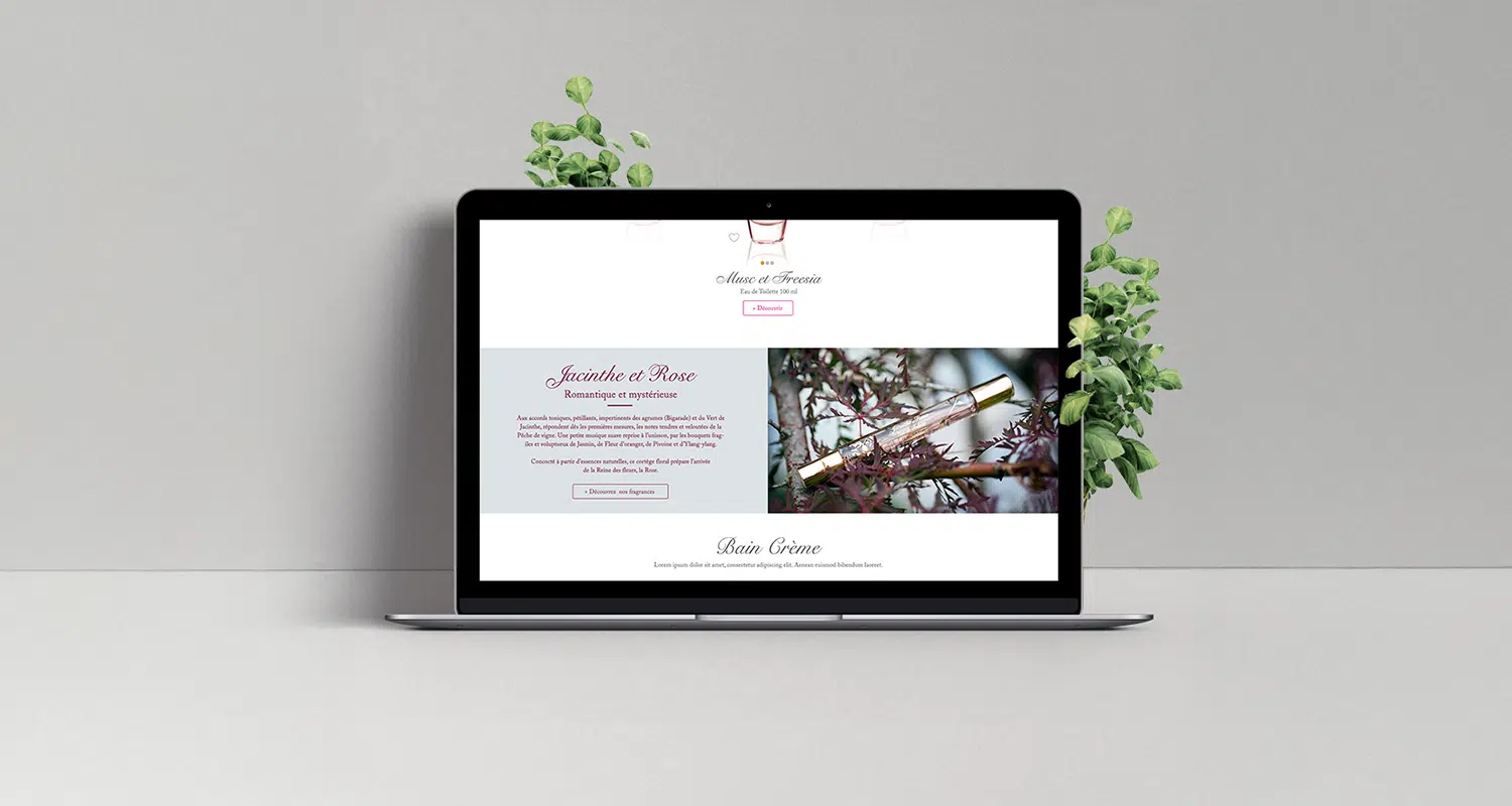 Directrice Artistique et UX/UI designer à Paris - Portfolio - Direction Artistique & UX/UI - Site Luxe E-Coudray | Parfumerie Royale - responsive design